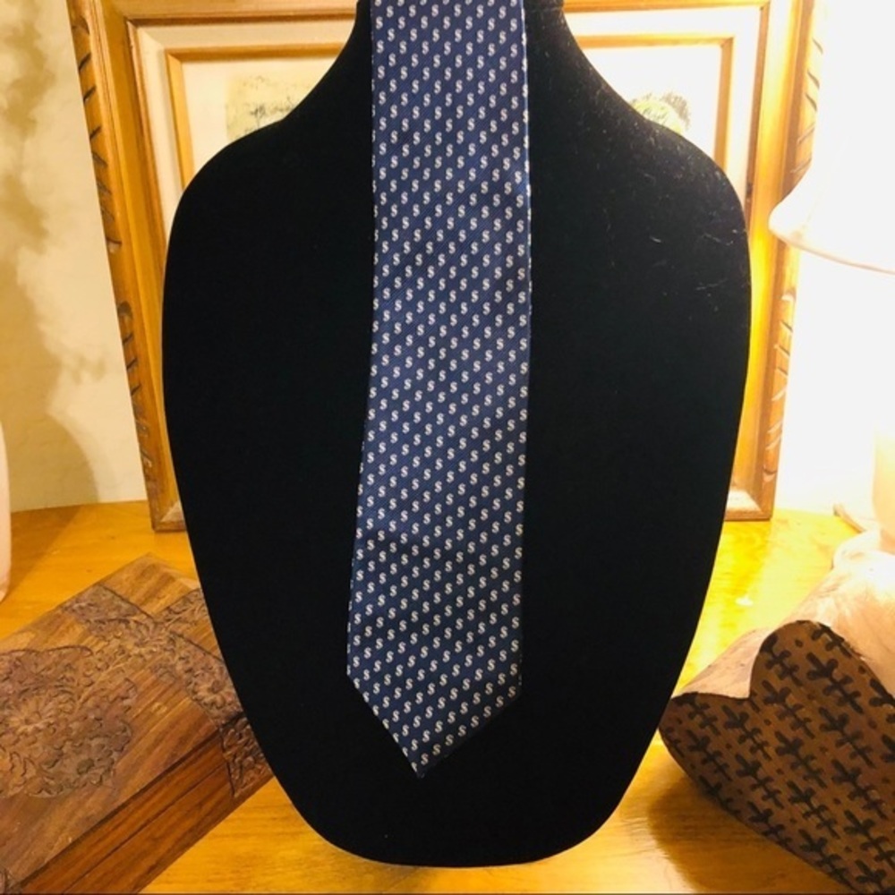 Nick Graham Men's Dollar Blue Necktie